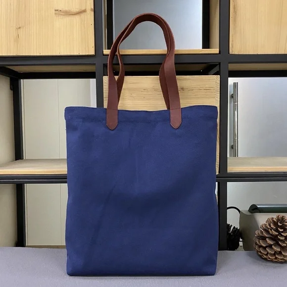 Polo by Ralph Lauren Navy Tote Bag Bear Embroidered - Picture 3 of 7